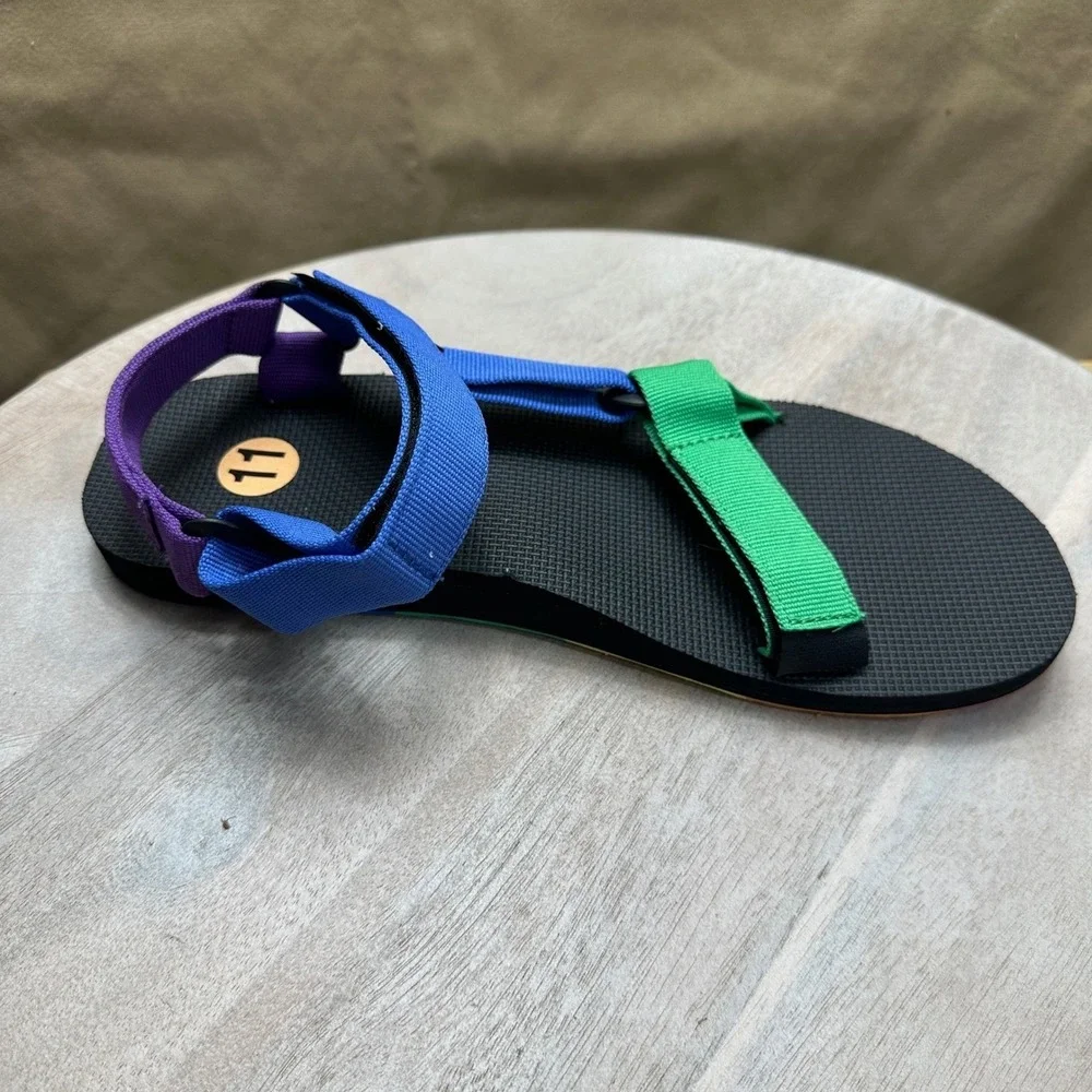 Teva Original Universal Pride Rainbow Sandals Mens 11 Multi-Color Strappy 3768